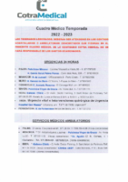 CUADRO MEDICO TEMP. 22-23